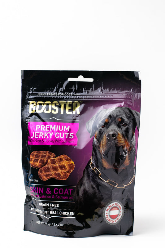 Booster Dog Premium Jerky Cuts for Skin & Coat
