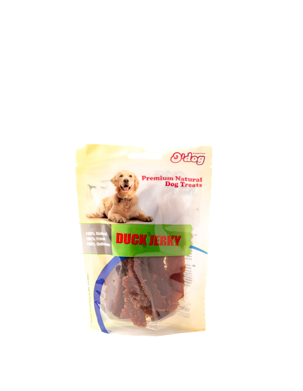 O'dog Duck Jerky dog treats 100g