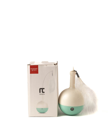 Pakeway mint tumbler feather cat toy with box