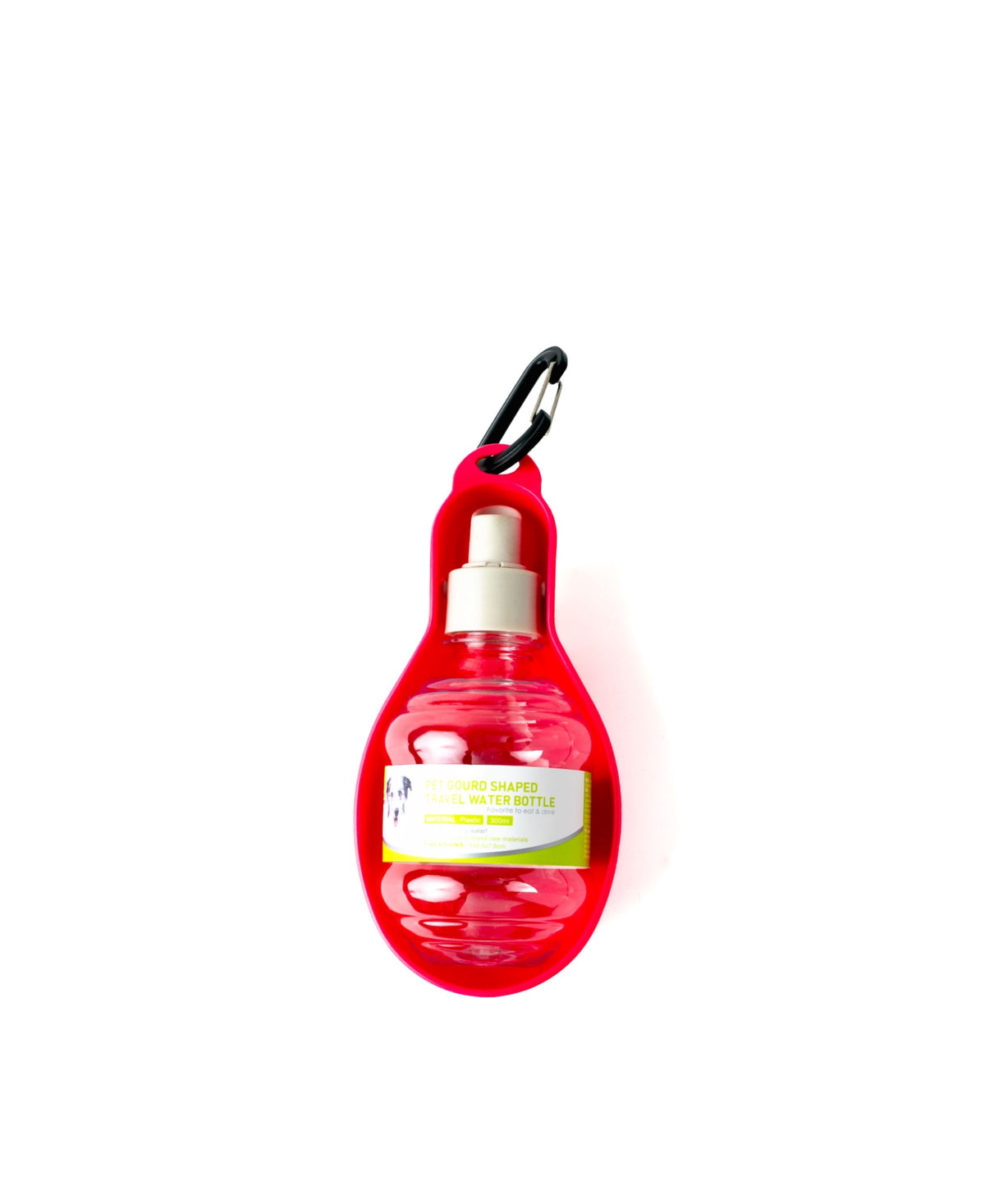 Portable Pet Travel Water Bottle 300ml - Pink