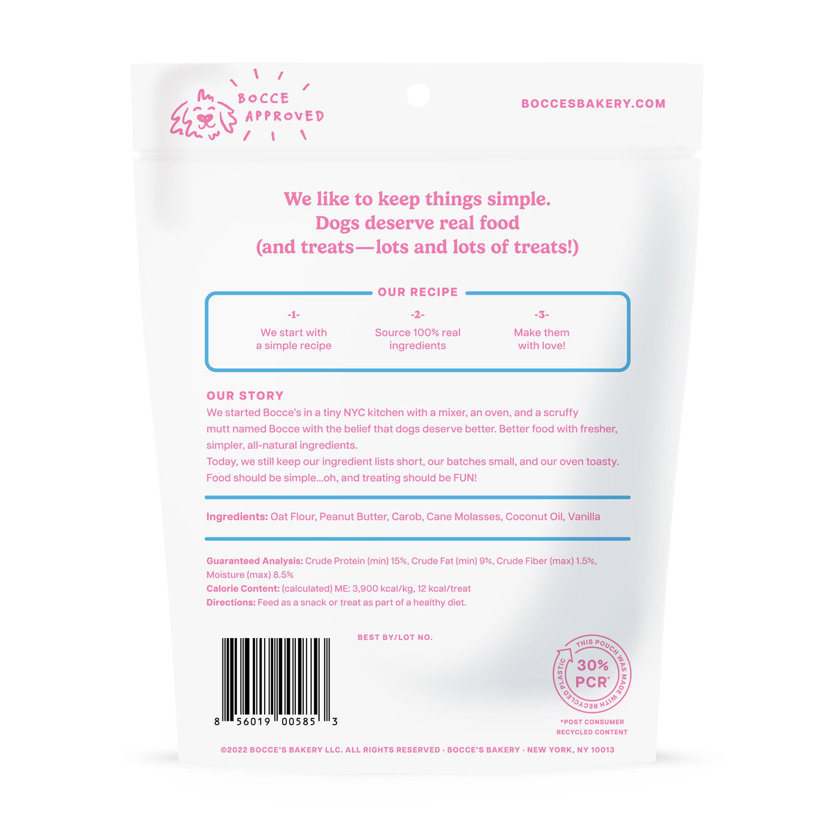 Bocce's Bakery Birthday Cake Biscuits 5oz additional Pet Palette packaging photo
