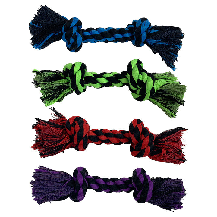 Multipet Minipet Rope Dog Toy 8 inch assorted colours