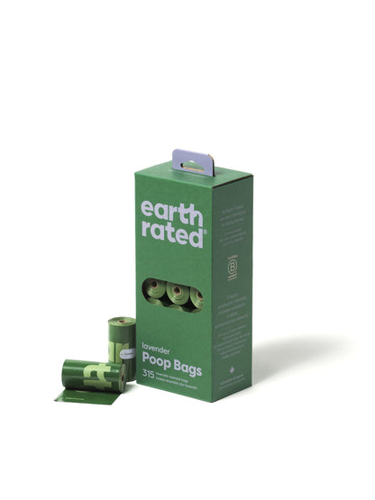 Earth Rated lavender scented poop bags additional packaging photo