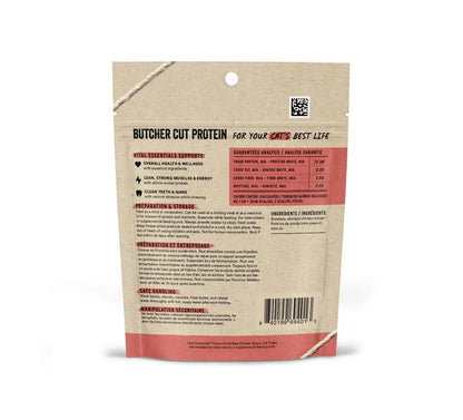 Vital Essentials Chicken Breast Cat Treats 1oz ingredient and nutrition panel